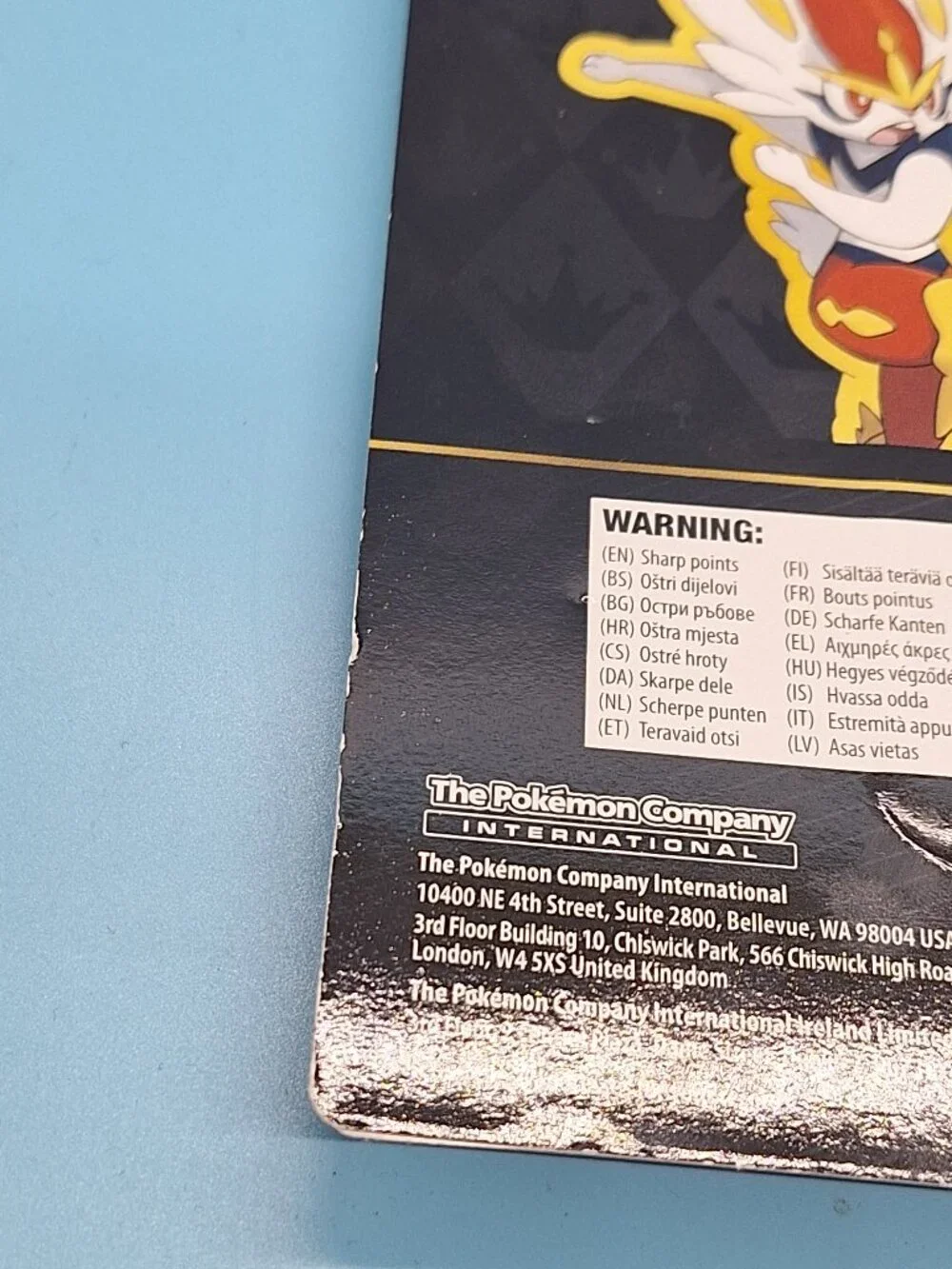 Pokémon Generation 8 Crown Zenith Cinderace Pin Collection New & Sealed